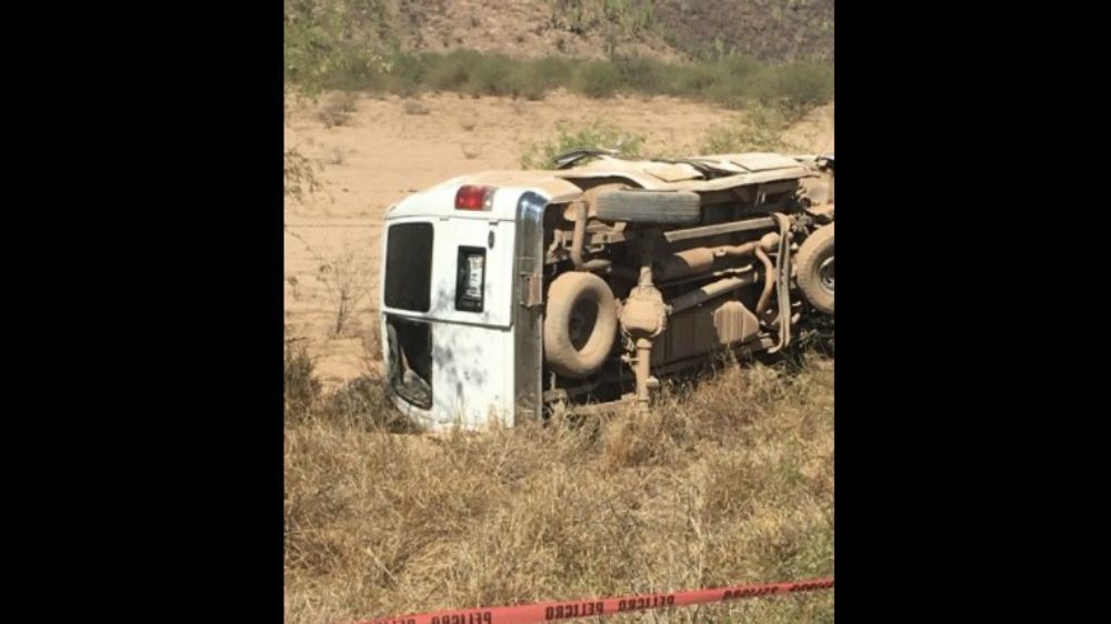 Dos muertos en accidente de jornaleros en Sonora