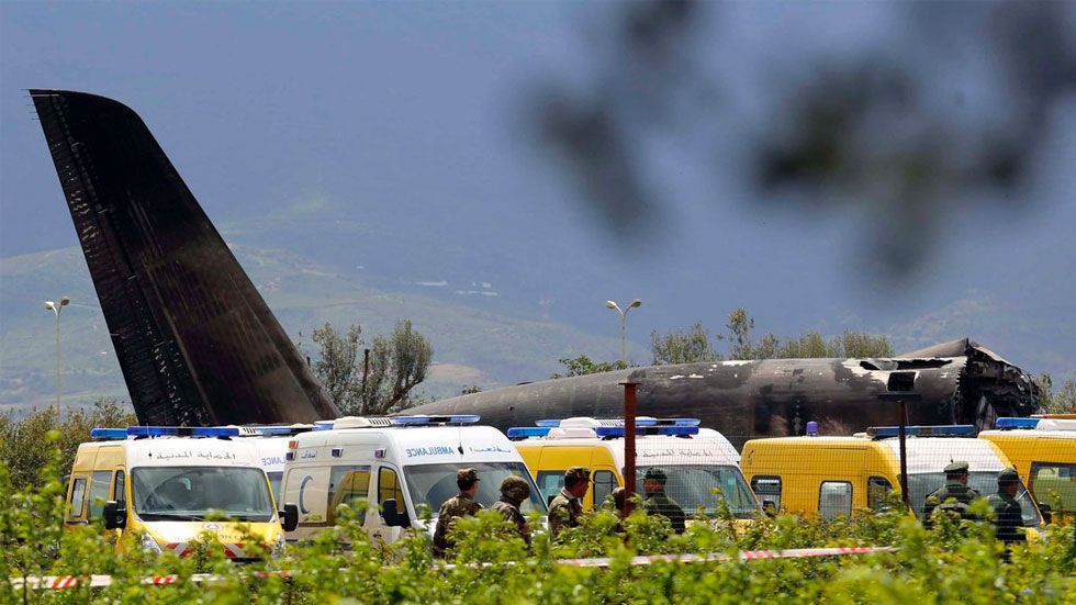 Accidente aéreo deja 257 soldados argelinos muertos
