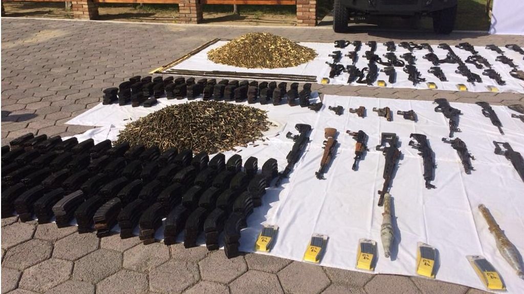 Incautan más de 200 armas en Nuevo Laredo