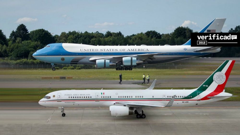 #FakeNews Avión presidencial no costó lo que dice AMLO - avion-presidencial-mexicano-eeuu