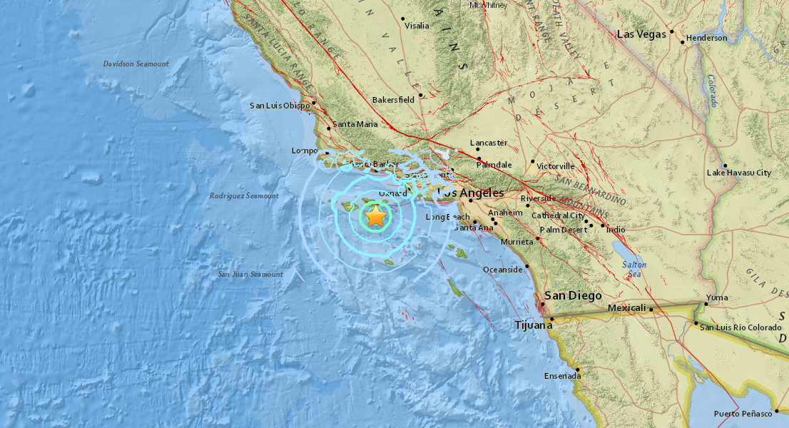 Sismo de magnitud 5.3 sacude Los Ángeles