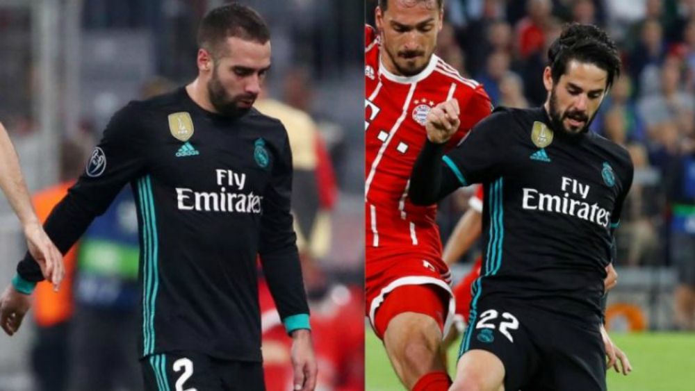 Carvajal está descartado para la vuelta de semifinales de Champions