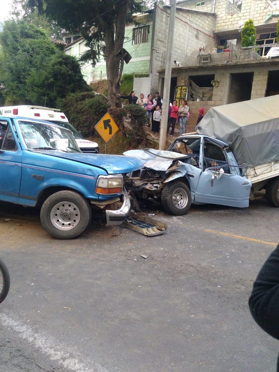 Al menos ocho lesionados tras choque en el Estado de México - choque-edomex1