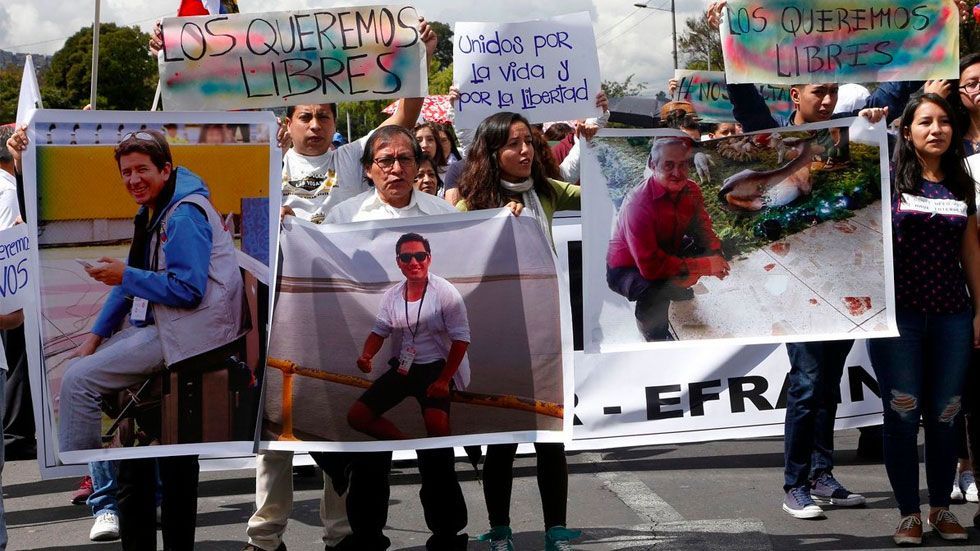 Ecuador confirma muerte de periodistas secuestrados
