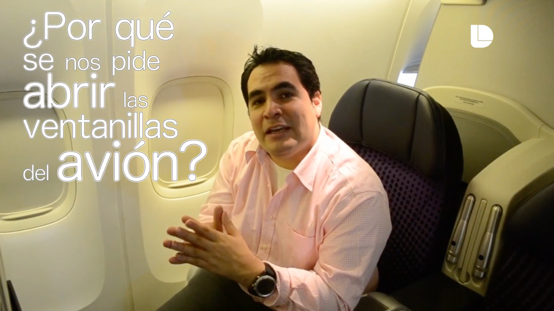 ¿Por qué se nos pide abrir las ventanillas del avión?