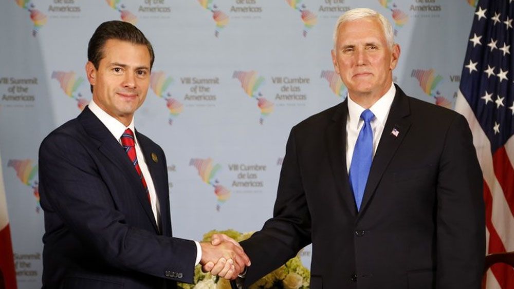 EPN pide respeto mutuo durante reunión con Pence
