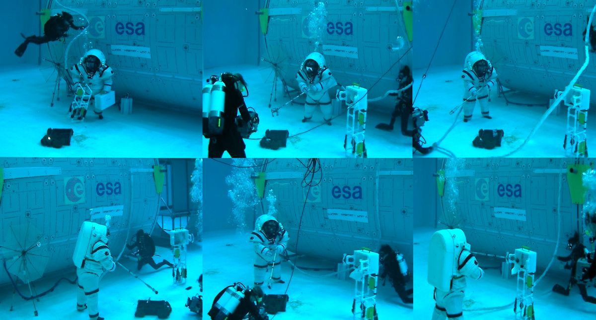 #Video Así entrenan los astronautas para caminar en la Luna