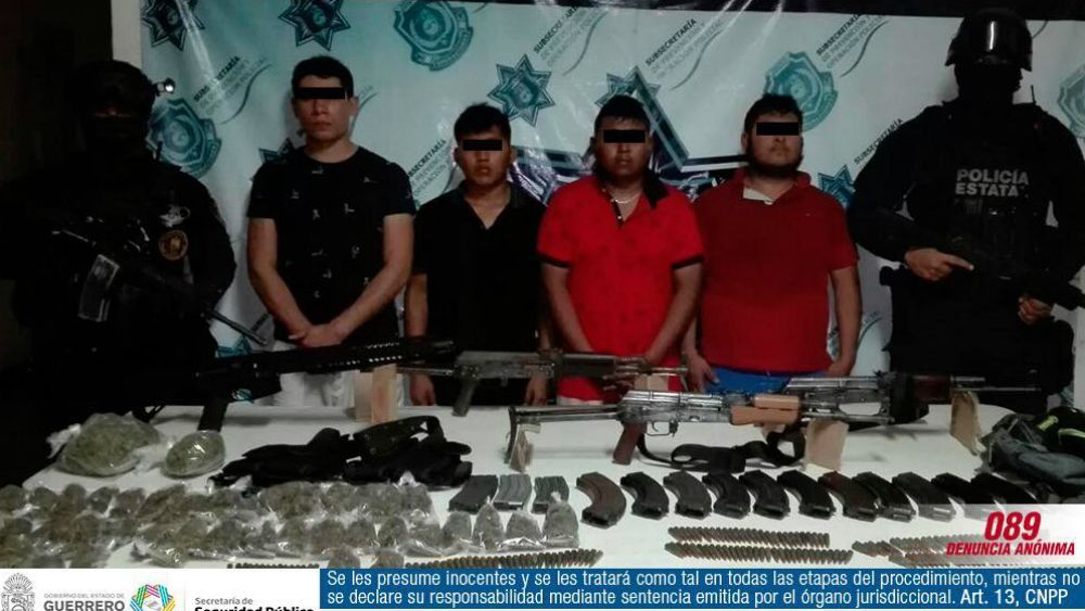 Capturan a cuatro sujetos por emboscada a seis policías en Guerrero