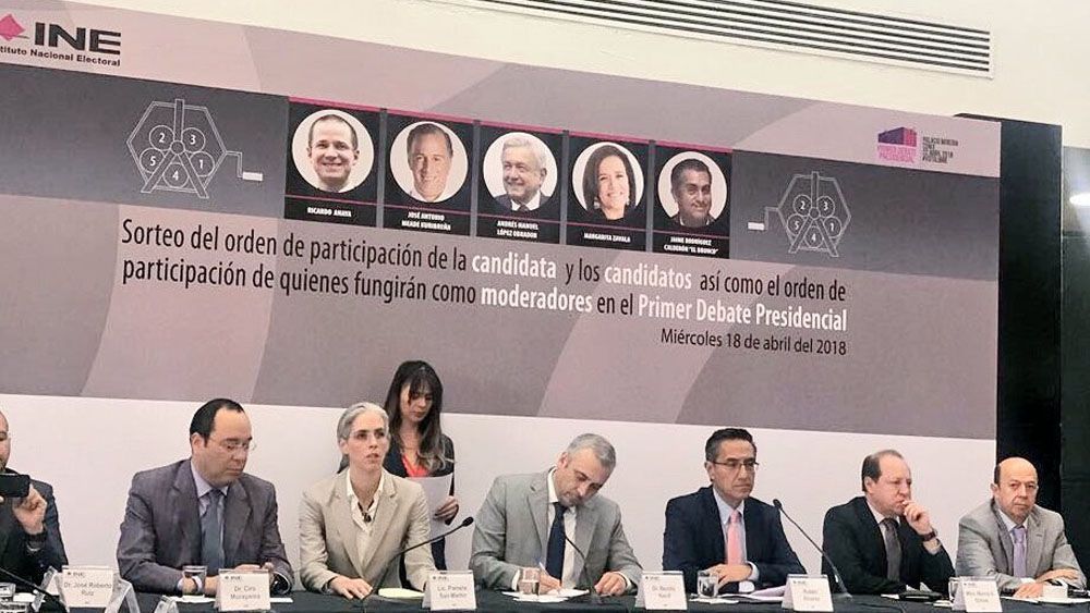 Definen orden de participación para primer debate presidencial