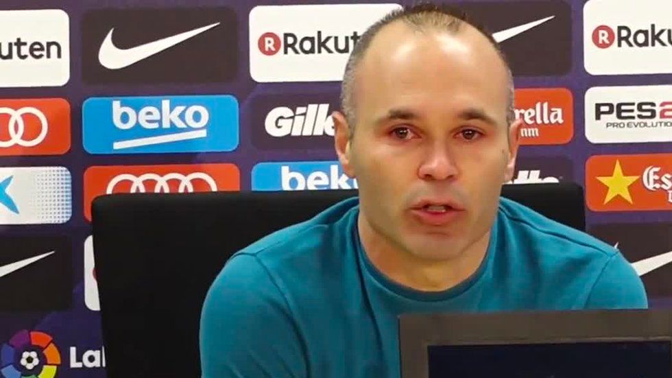 Andrés Iniesta anuncia su salida del Barça