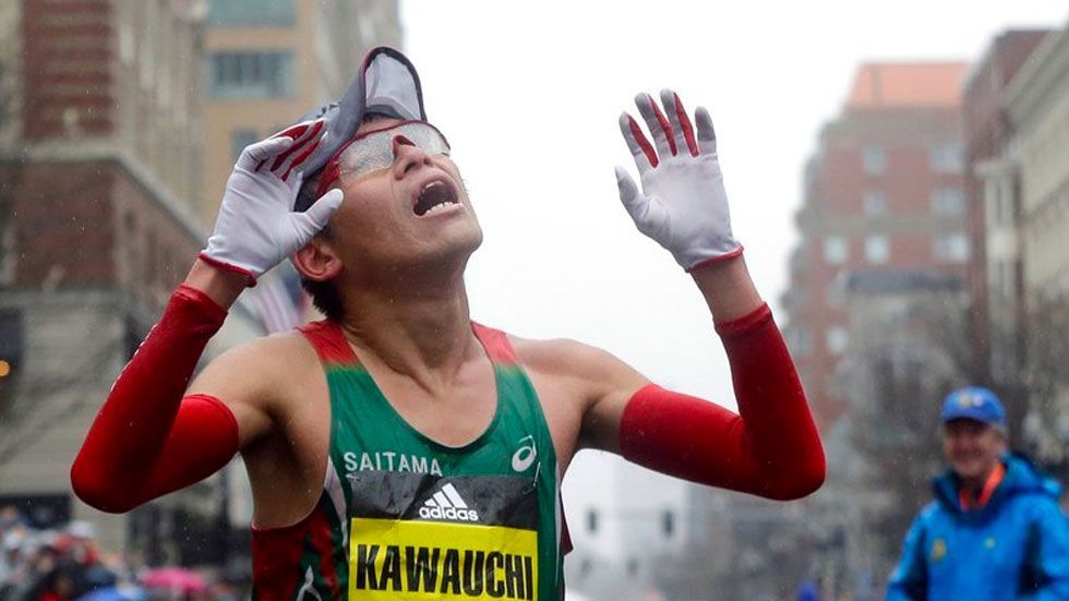 #Video Japonés hace historia en maratón de Boston
