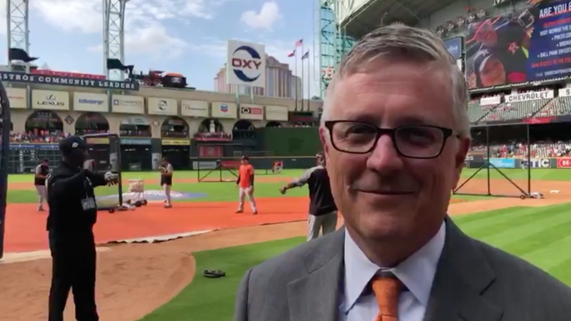 Opening Day en el estadio de los Astros de Houston