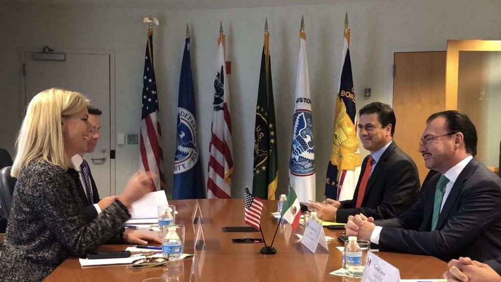 Videgaray acuerda con Nielsen tratar temas de migración - luis-videgaray-y-nielsen