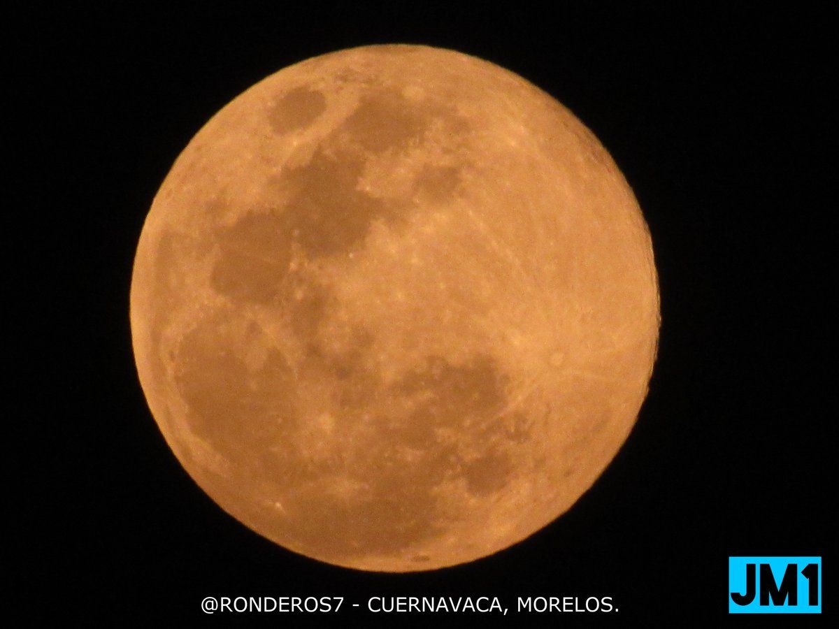 #Fotos La luna naranja de este amanecer - luna-cuernavaca