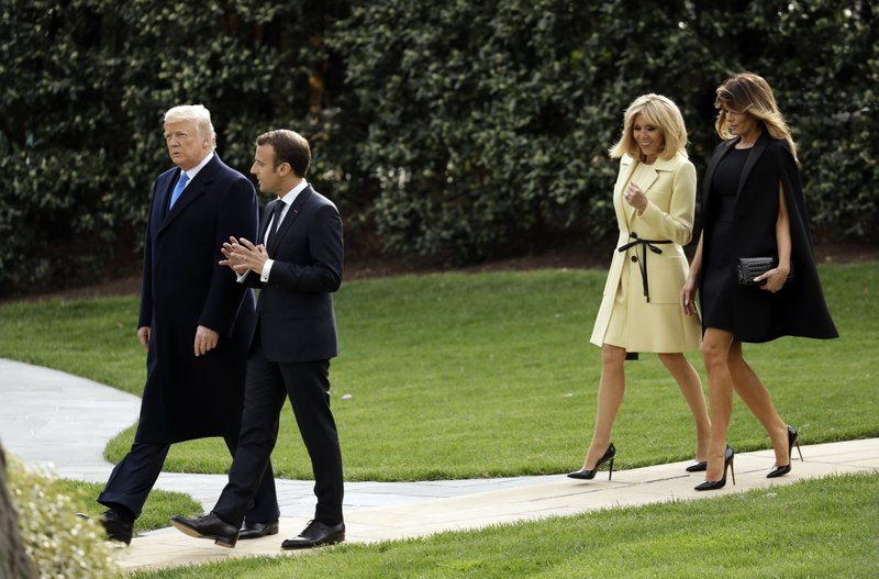 Trump aseguró a Macron que terminará el acuerdo nuclear con Irán - macron-trump2