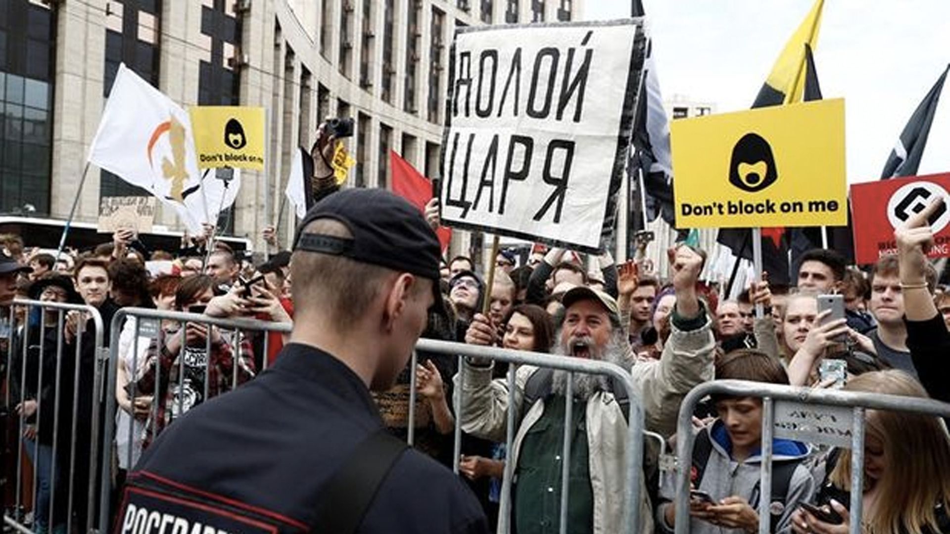 Marchan contra bloqueo de Telegram en Rusia