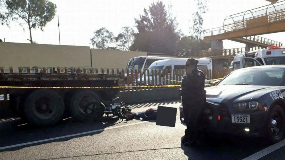 Muere motociclista tras chocar en la México-Puebla Muere motociclista tras chocar en la México-Puebla