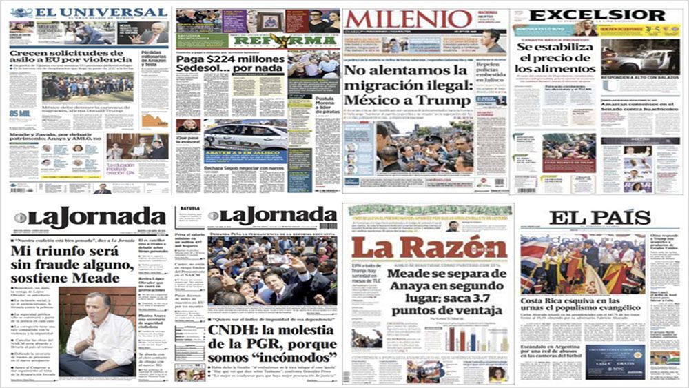 Meade y Trump en primeras planas