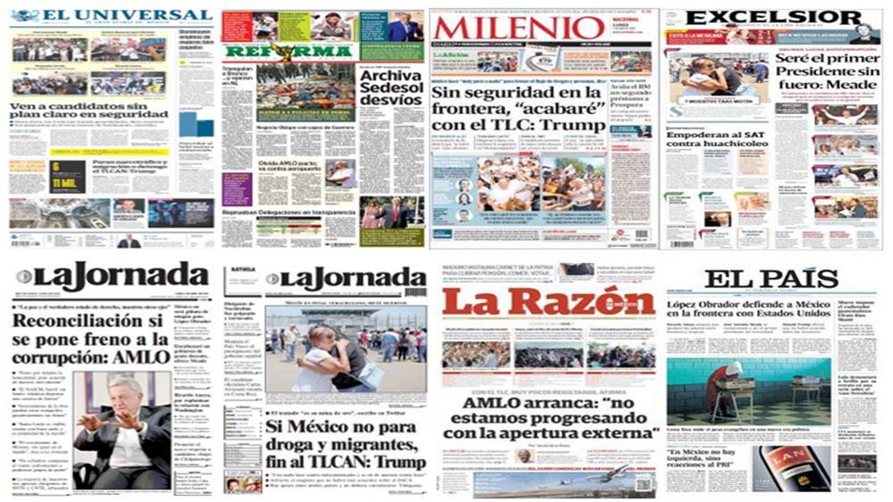 Meade y Trump en primeras planas