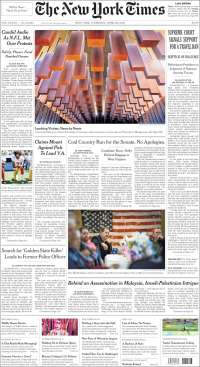 Anaya, veto migratorio y Trump en primeras planas - portadas-26-abr-nyt