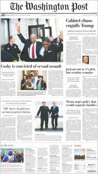 Reunión entre Kim Jong-un y Moon Jae-in acaparan las primeras planas - portadas-27-abr-wp