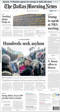 Checo Pérez y Corea del Norte en primeras planas - portadas-30-abr-dallas