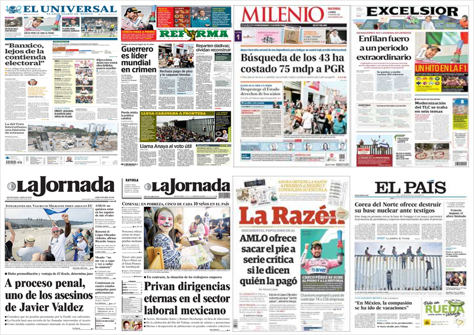 Checo Pérez y Corea del Norte en primeras planas - portadas-30-abr1