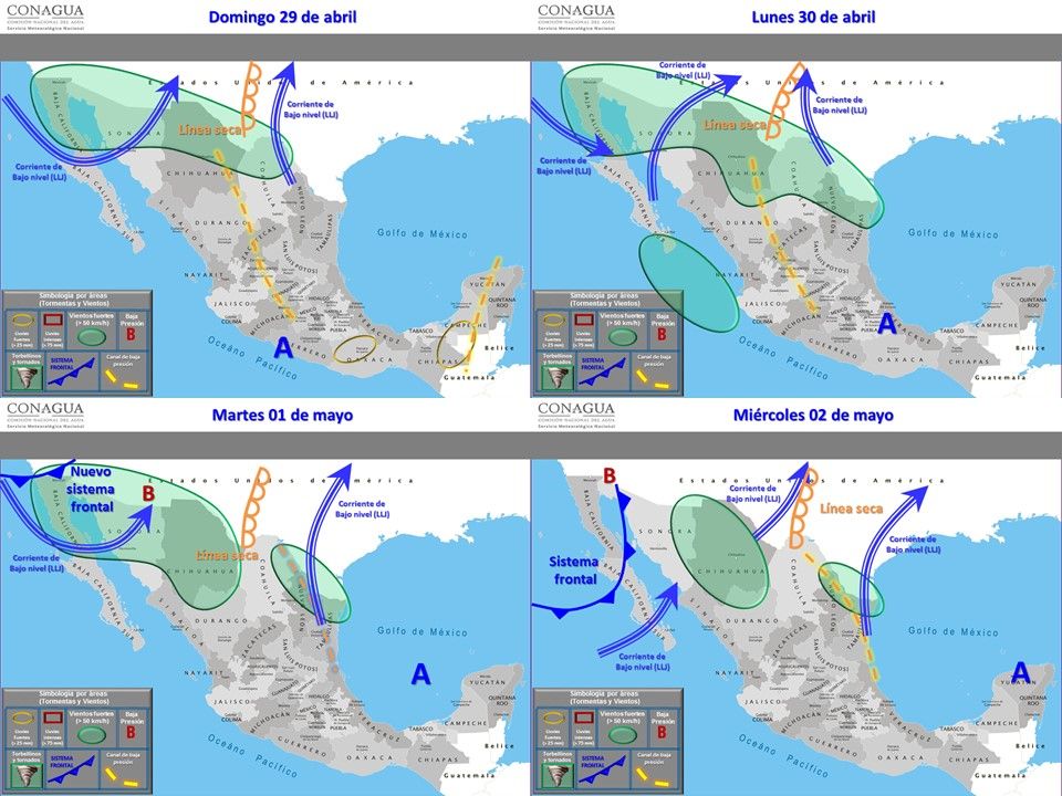 Lluvias afectarán 25 estados del país - pronostico-del-tiempo-domingo-29