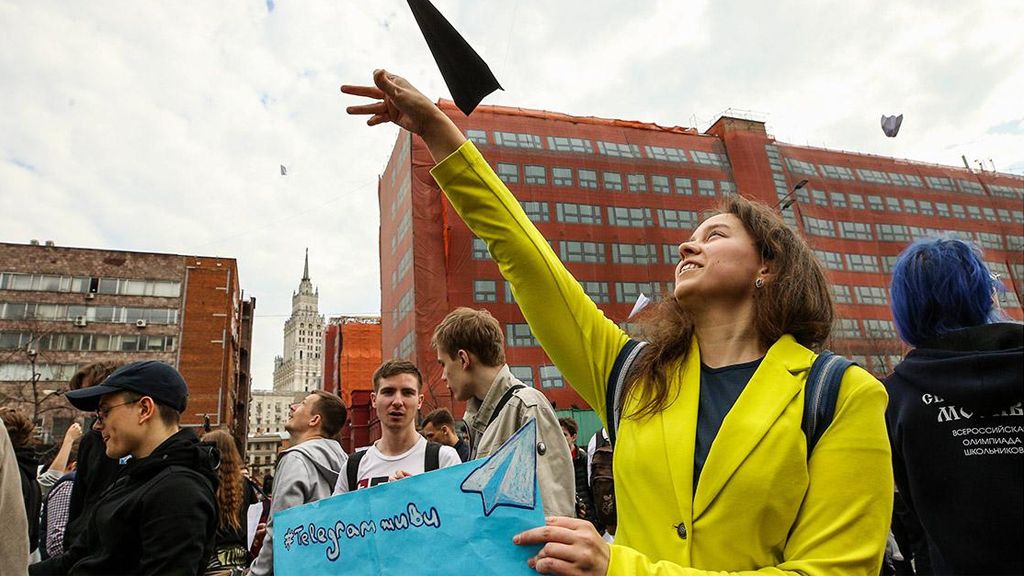 Ataques de gobierno ruso contra Telegram provoca manifestaciones