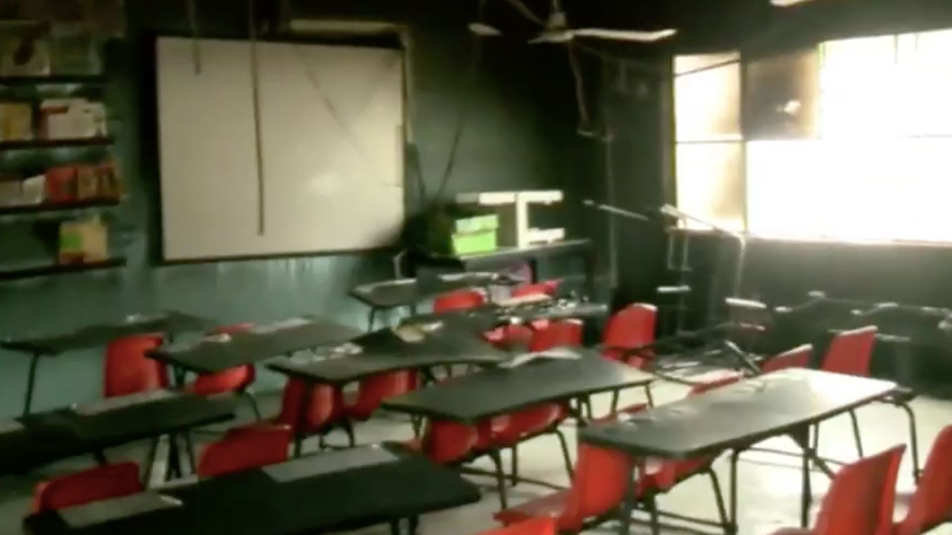 Queman salón de clases en el norte de Veracruz