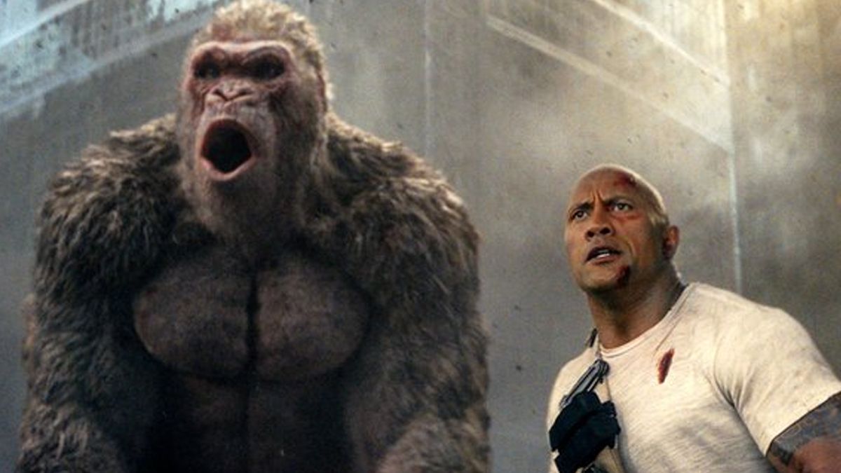 Rampage supera a A Quiet Place en la taquilla