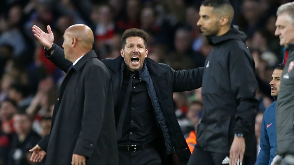 Abren expediente disciplinario al Atlético de Madrid por conducta de Simeone