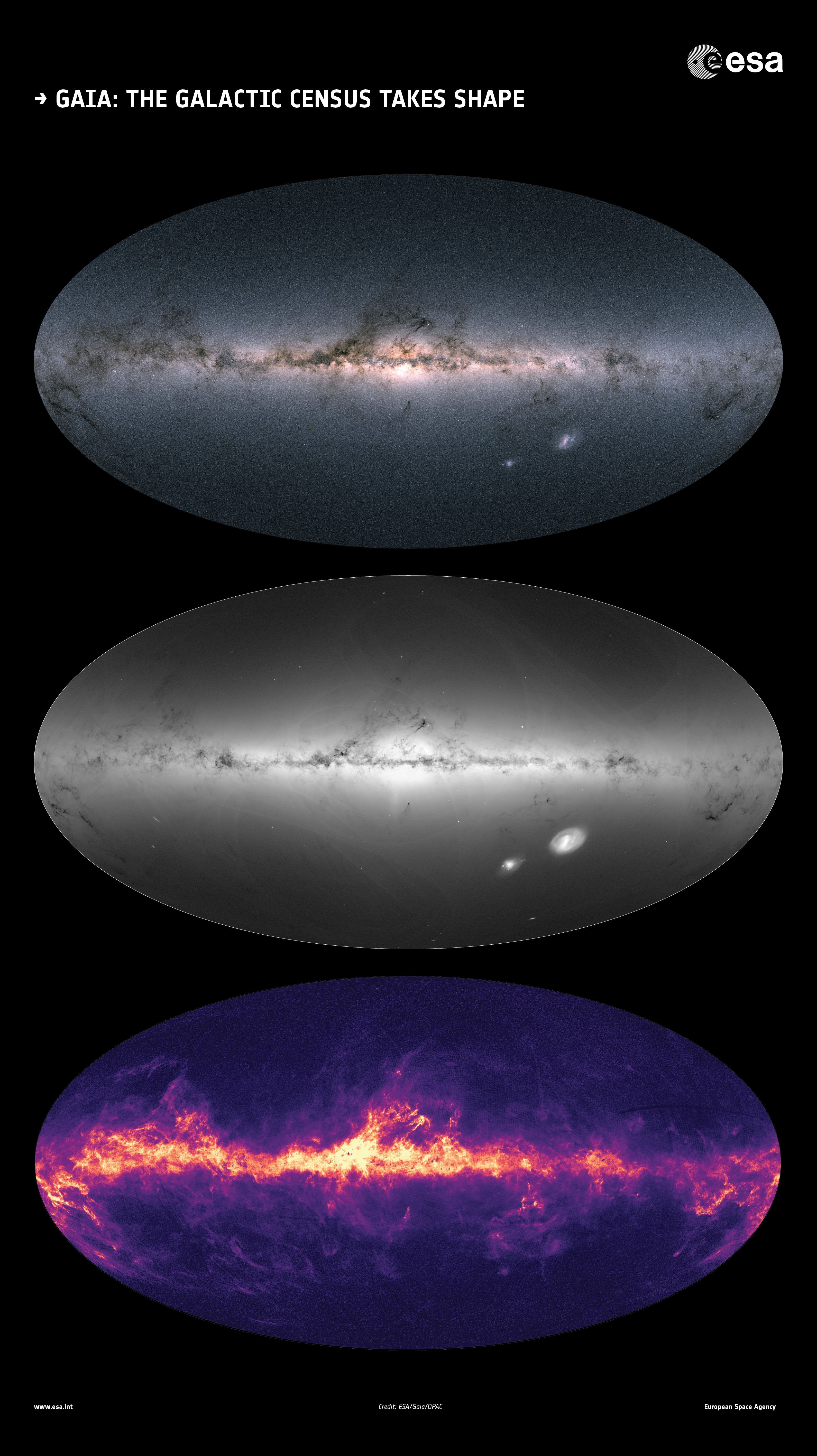Misión Gaia crea el mapa más completo de nuestra Vía Láctea - via-lactea-gaia-esa-3