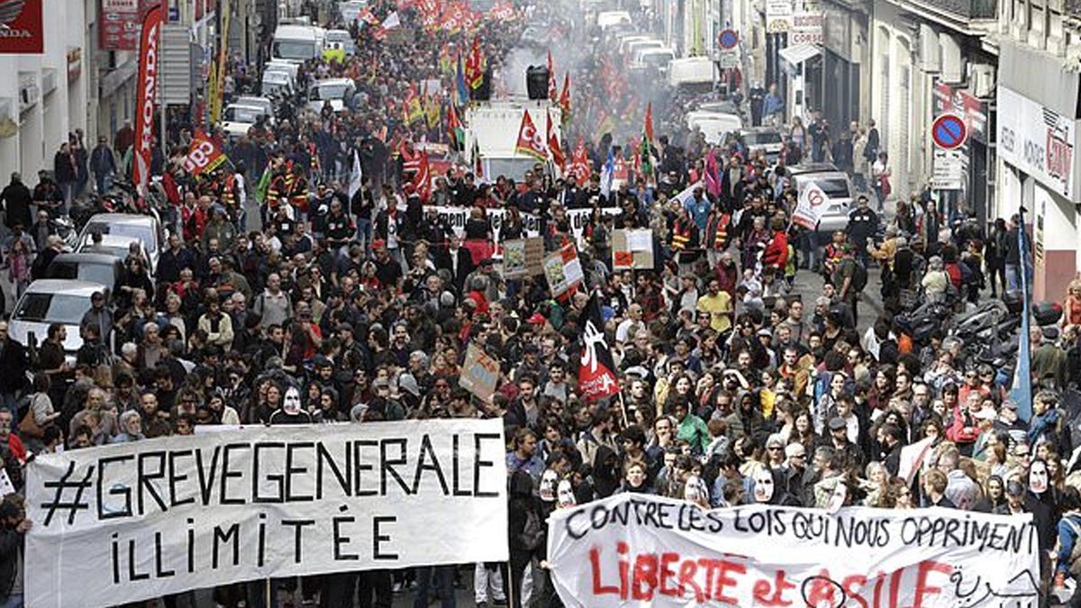 Detienen a 63 personas durante protestas en Francia