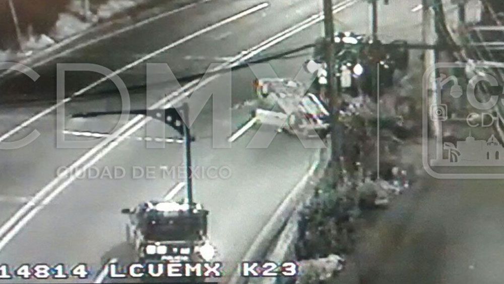 Volcadura en la Carretera México-Cuernavaca