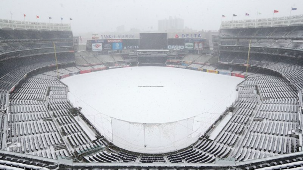 Partido entre Yankees y Rays es pospuesto por nieve