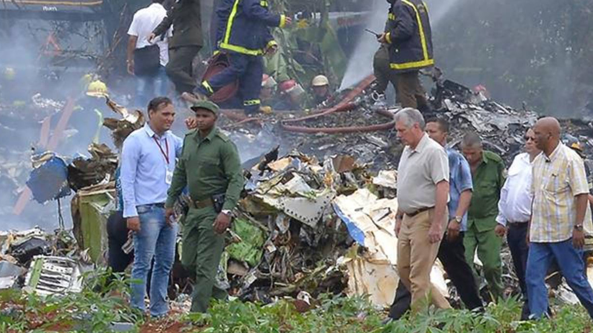 Cuba actuó de manera adecuada ante accidente aéreo: Díaz-Canel