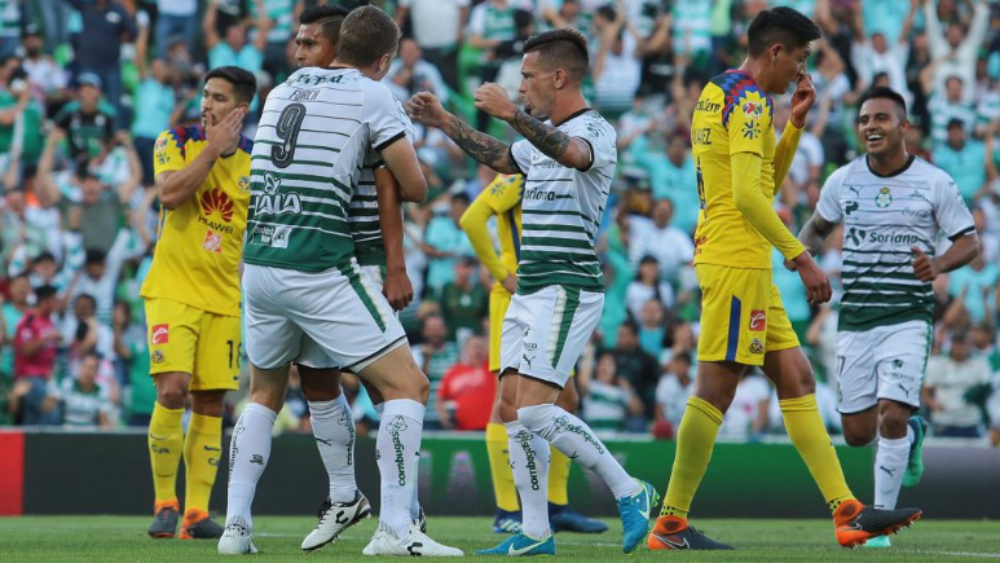 Santos golea y ‘baila’ al América en Torreón