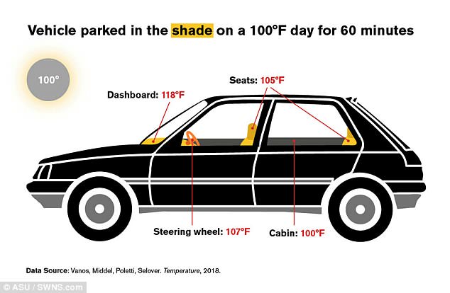 ¿Qué pasa si dejamos a un niño dentro de un auto bajo el Sol? - auto-bajo-el-sol-estacionado-2