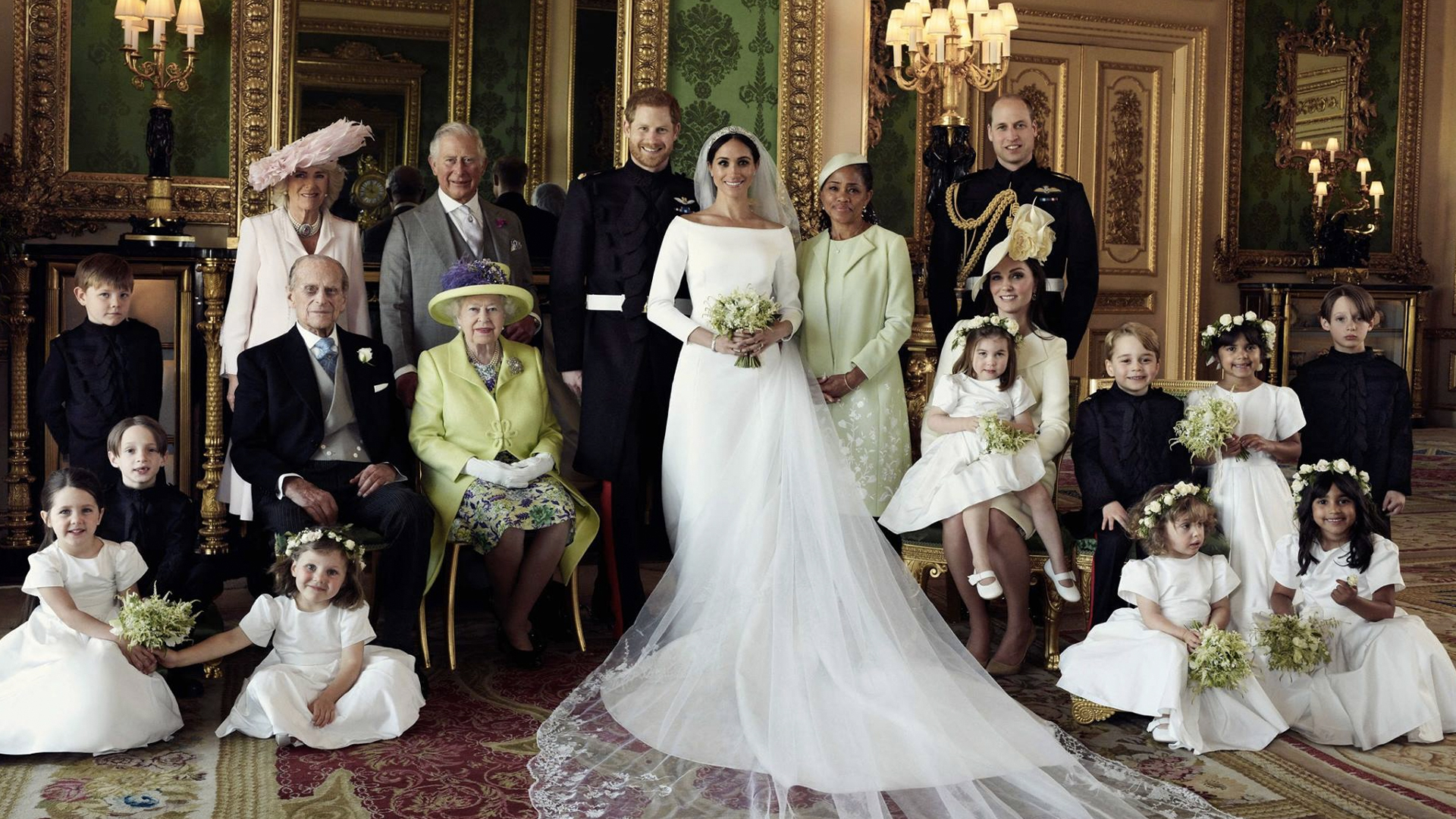 Los retratos oficiales de la boda del príncipe Harry y Meghan Markle