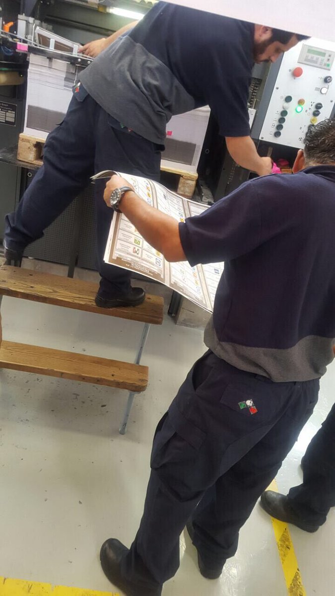 Arranca la impresión de boletas para elecciones presidenciales - boleta-electoral-ine-2018-impresion-2