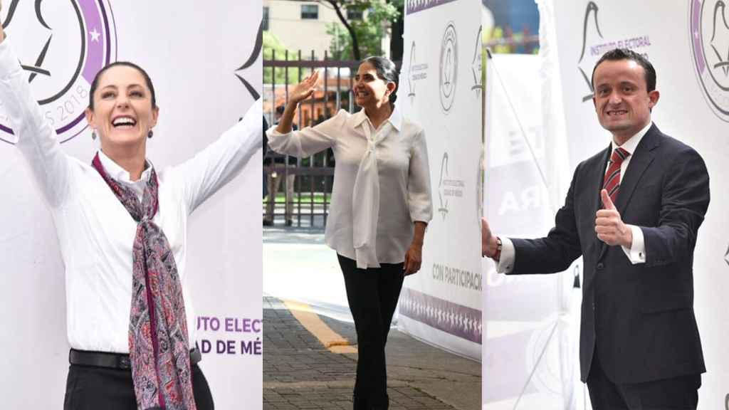 Así llegaron los candidatos a segundo debate por Jefatura de Gobierno