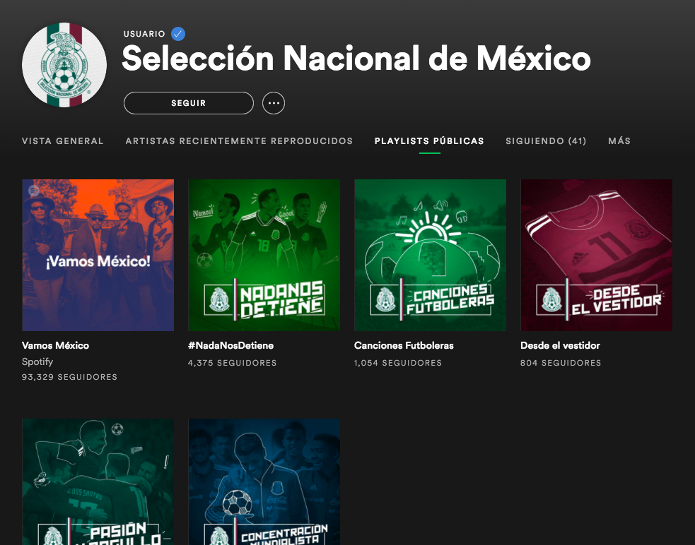 La Selección Mexicana incluye listas de canciones en Spotify - captura-de-pantalla-2018-05-30-a-las-140132