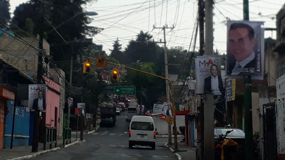 Carteles de propaganda política invaden Cuajimalpa