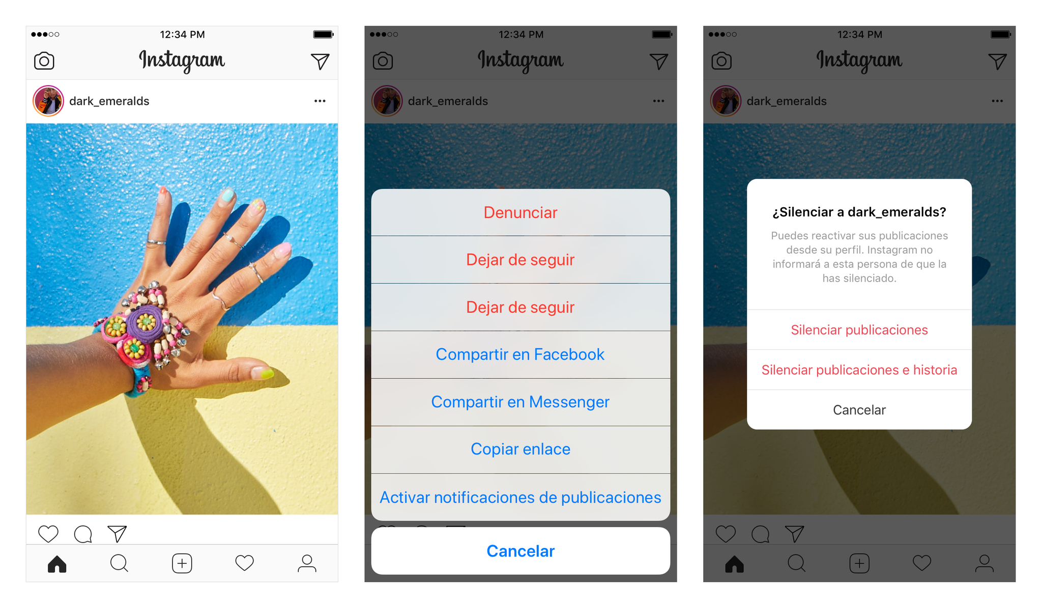 Instagram permite silenciar perfiles sin que se den cuenta - feed-mute-3-up-feed-es-es-preview