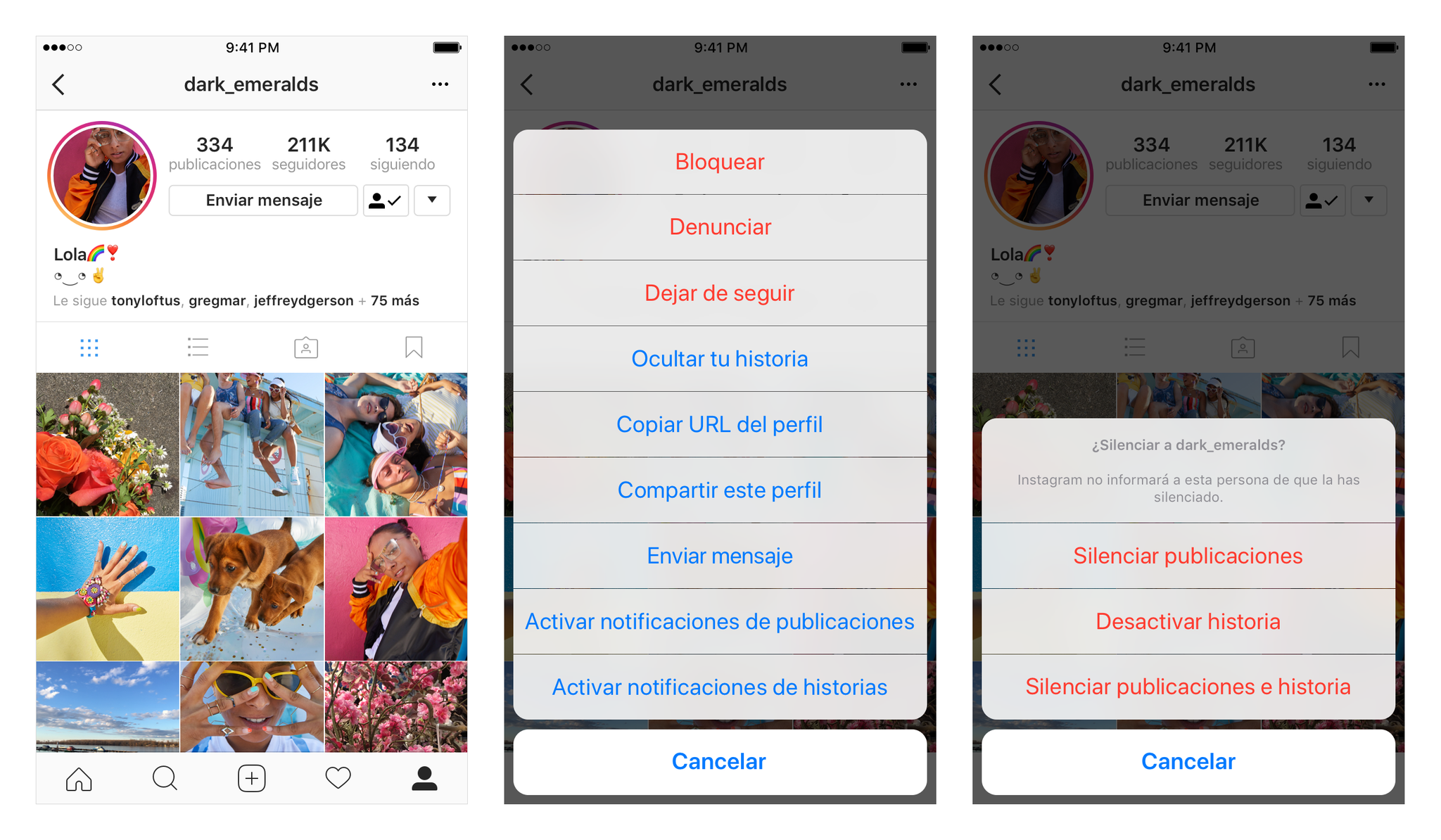 Instagram permite silenciar perfiles sin que se den cuenta - feed-mute-3-up-profile-es-es-preview