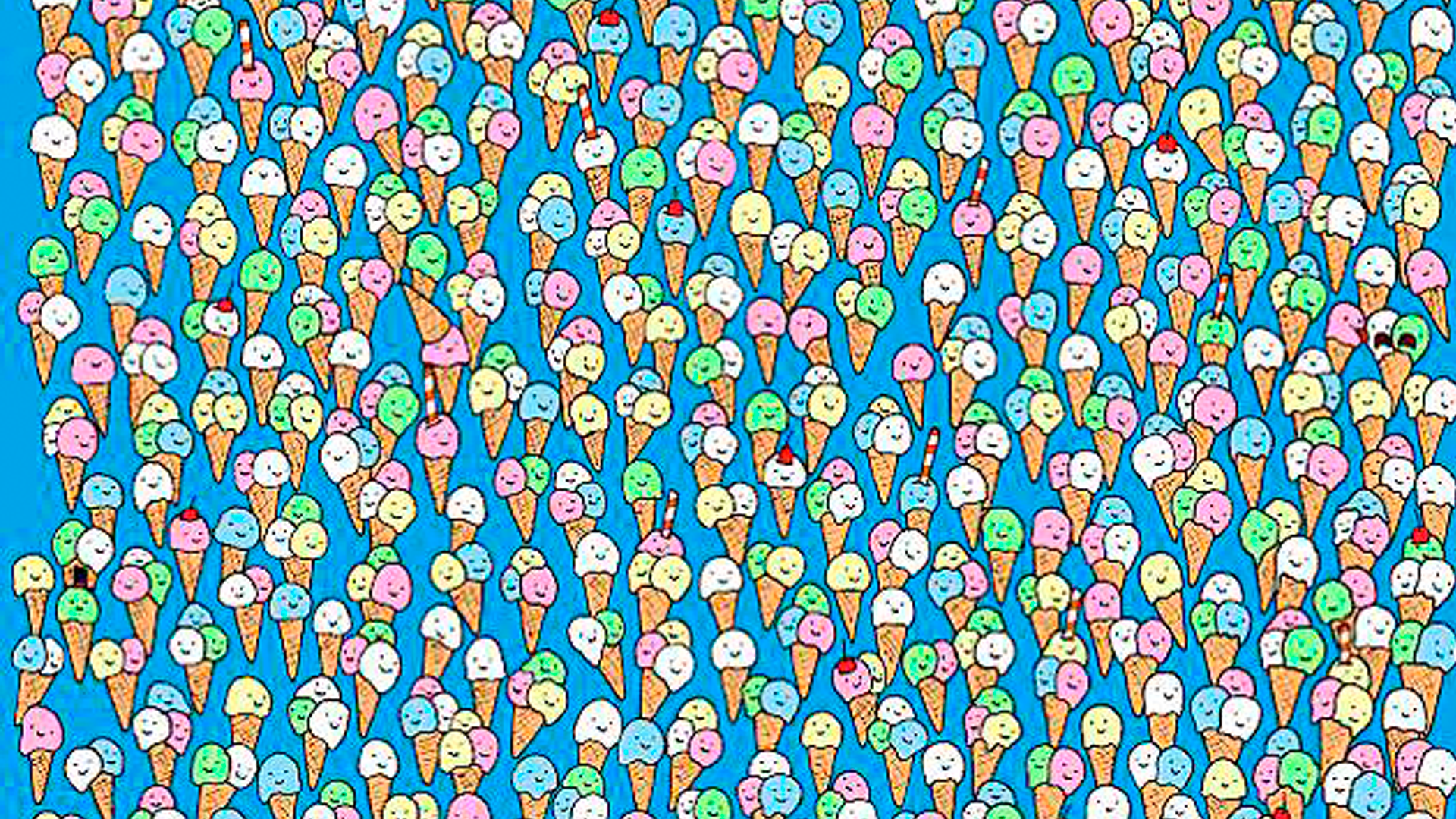 #RetoViral ¿Puedes encontrar la paleta escondida entre los helados?