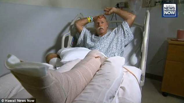 Primera víctima de la erupción del volcán Kilauea de Hawaii - herido-volcan