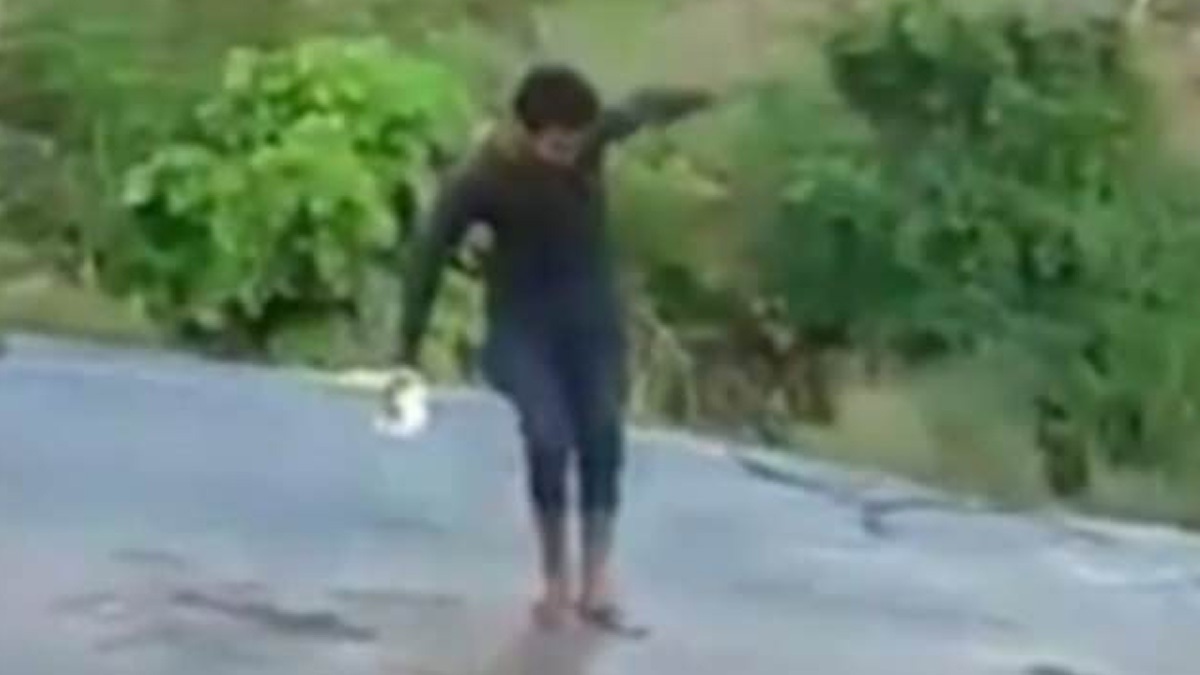#Video Hombre cae en cascada al intentar tomarse una selfie