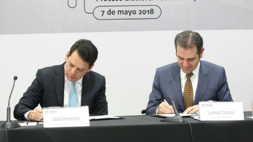 CFE e INE firman convenio para evitar apagones durante jornada electoral